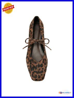 Lace Up Square Toe Ballet Flats for Women Cute Bow Slip On Mary Jane Flats